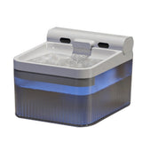 4L Automatic Cat Water Fountain Rechargeable with Sensor White
