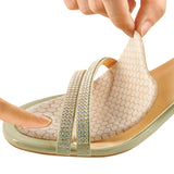 2 Pair of High Heel Comfort Pads Anti Slip Foot Cushion Women Heel Inserts Beige