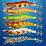 10PCS Glow Squid Jigs Lures Saltwater Cuttlefish Fishing