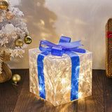 3-Pack 3D Christmas Gift Boxes with LED Lights Holiday Decorations Style 2