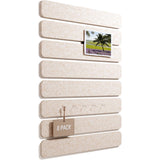 8 PCS Self Adhesive Felt Display Strips with 35 Push Pins for Wall Decor Light Camel