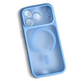 Frosted Camera Lens Case for iPhone 18 Pro Max Easy Attached Blue