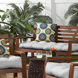 Outdoor Bench Cushion Long Seat Pad with Ties for Indoor Outdoor Furniture Grey