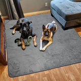 Coral Fleece Washable Dog Mat – Non-Slip Reusable Pee Pad for Pets