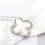 10PCS Silk Scarf Ring Clip T-shirt Tie Clips for Clothes Hat Belt Decor