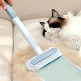 2Pcs Set Pet Hair Removers for Furniture Reusable Hair Brush for Carpets Bedding