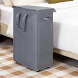 65L Slim Laundry Basket Narrow Laundry Hamper with Handles for Laundry Room Gray