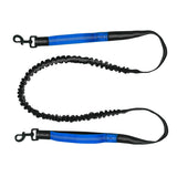 Hands Free Dog Walking Waist Bag with Adjustable Dog Leash Waist Belt Pouch Dog Running Rope Blue