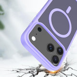 Magnetized MagSafe Phone Case – Shockproof Matte Protective Cover for iPhone 17 Pro Max and 17 Air Light Purple