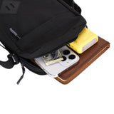 Men's Oxford Crossbody Shoulder Bag – Adjustable Strap Multi-Pocket Messenger Bag Black