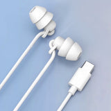In-Ear Sleep Earphone Anti Noise Ultra Soft Headphone Earbuds Headsets Phones White