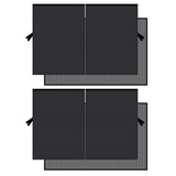 2PCS Car Window Sun Shades Double Layer Magnetic Rear Window Privacy Cover