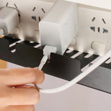 Under Desk Cable Management Tray Wires Tidy Organizer for Office and Home Black