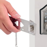 Portable Door Lock Travel Security Device Black