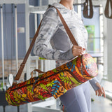 Yoga Mat Storage Bag Zipper Travel Yoga Mat Carrier Bag for Class Workout Park Style 3
