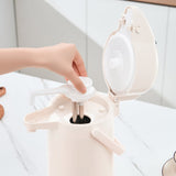 3L Stainless Steel Vacuum Insulated Water Dispenser Coffee Carafe for Hot Drinks Tea Liquid White