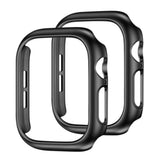 2 PCS Case and Screen Protector Set for Apple Watch Series 12 Black