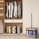 3 PCS Thick Clear Storage Bags with Zipper for Clothes & Bedding