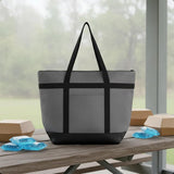 Insulated 39L Reusable Tote Bag for Grocery Shopping for Picnic Beach Grocery Gray