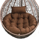 Hanging Egg Chair Cushion Seat Pad for Swing Chair Patio Furniture Coffee