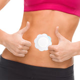 100 x Disposable Castor Oil Pack Wraps Self-Adhesive Soft Nonwoven Fabric Wrap for Belly Button Use