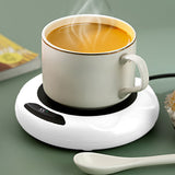 USB Coffee Mug Warmer with Adjustable Temperature Desk Cup Warmer for Office White