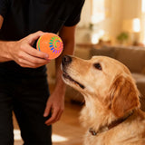 Interactive Smart Dog Ball Toy with LED Lights – Moving & Bouncing Ball for Dogs and Puppies Orange