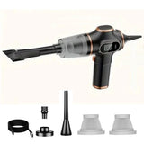 Cordless Desktop & Car Vacuum Cleaner with Blow & Suction and Digital Display Black
