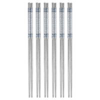 10 Pairs of Stainless Steel Chopsticks Asian Dinner Chopsticks Style 2