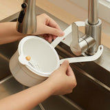 2Pcs Hanging Sink Strainer Basket Kitchen Sink Food Waste Filter with Fine Mesh White