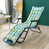 Patio Lounge Chair Cushion Floral Printed Lounger Cushions with Ties  Light Greenfor Indoor Outdoor