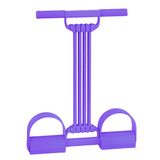 8-Tube Adjustable Resistance Bands with Pedal Detachable Exercise Bands Resistance Training Equipment for Home Office Yoga Workouts Purple