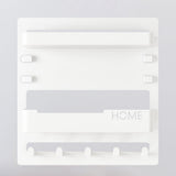 Bedside Shelf Organizer Wall Mount Self-Stick for Bedroom Storage White