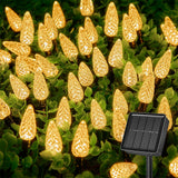 7M Solar Strawberry String Lights Waterproof Christmas LED Holiday Decor - Warm White