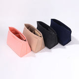 Felt Purse Insert Organizer Interior Zipper Storage Bag for Handbag Tote Bag Insert Bag Pink