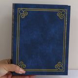 Traditional Photo Album with 200 Pockets for Wedding Gift Blue