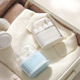 4-in-1 Travel Toiletry Cosmetic Bottle Set 4 Pieces 40ml Leak-Resistant Travel Dispenser Bottles for Carry-On Luggage Blue