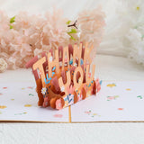 3D Fathers Day Pop Up Card with Insert for Dad Daddy Style 2