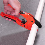 42mm PVC PPR Cutter with SK5 Steel Blade Locking Latch Red