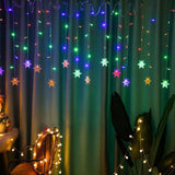 4m Waterproof Curtain String Lights for Christmas Window & Party Decorations Style 2