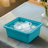 4Pcs Silicone Freezer Tray for Soup Ice Cubes with Lid for Meal Prep Style 1