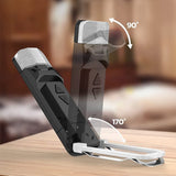 Rechargeable Clip on Booklight with Flexible Adjustable Arm for Reading Black
