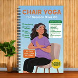 Chair Yoga Notebook for Seniors Strength Balance & Wellness Exercises Blue