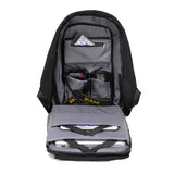 Anti-Theft Backpack School Travel Laptop Bag with USB Charging Port Black