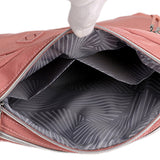 Multi-Pocket Crossbody Bag for Women Water Resisant Shoulder Bag Messenger Bag Casual Nylon Purse Handbag Pink