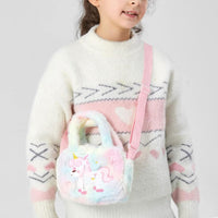 Cute Unicorn Sling Bag Set for Girls Rainbow Crossbody Bag Dress Up Accessories Style 2