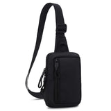 Small Crossbody Bag for Men Women Mini Sling Bag Travel Running Phone Daypack Black