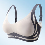 Wireless Push-Up Bra for Women Adjustable Full Coverage Bra Grey