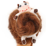 6 Pieces Cute Animal Scrunchies Hair Ties Fluffy Hair Bands Elastic Hair Rope Hair Styling Tools