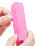 10Pcs 150 Grit Acrylic Nails Gel Polish Nails for Acrylic and Gel Nails Pink